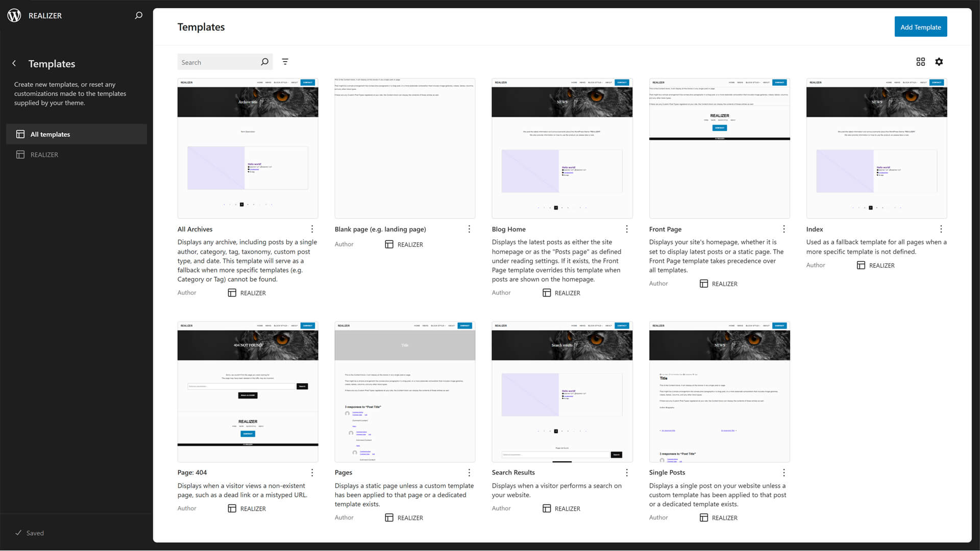 Flexibility in theme customization